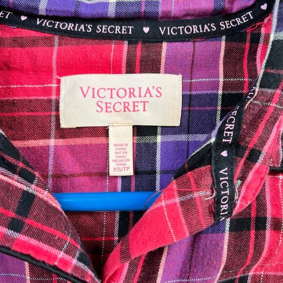 Victoria’s Secret pajama set, women's size XS, plaid  flannel - Picture 1 of 6